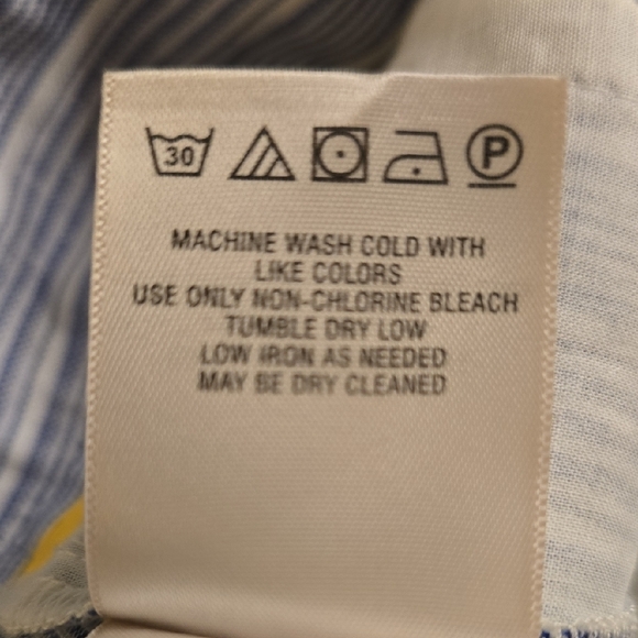 Elevenses Wide-Leg Pants in Light Blue and White - Picture 16 of 16